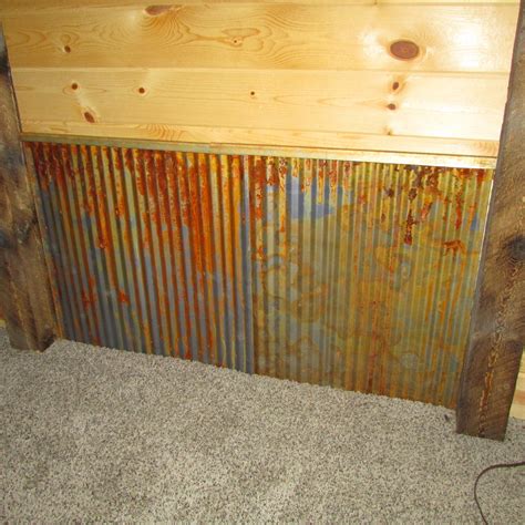 corrugated metal wainscoting panels